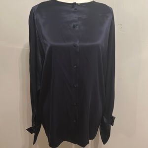 100% silk vintage lord and Taylor button up